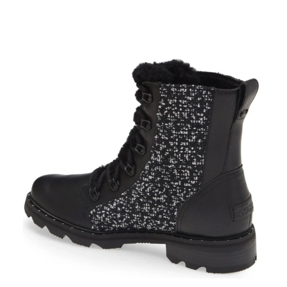 New Sorel Lennox Genuine Shearling Waterproof Lace-Up Boot - Picture 7 of 12